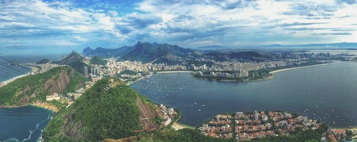 A panoramic view of the bucket list destination Brazil