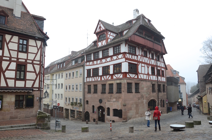 Das Albrecht Dürer Haus unweit des Christkindlesmarkt in Nurnberg