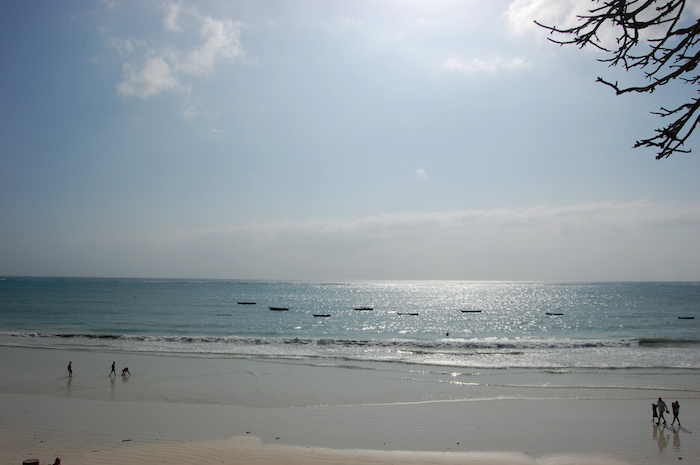 Diani Beach in Kenia südlich von Mombasa
