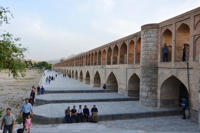 The Si-o-se Pol bridge in Isfahan, one of the most beautiful cities in Iran