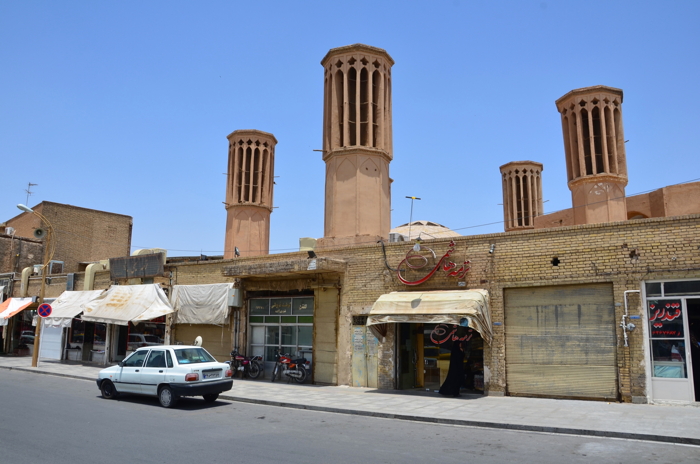 Badgirs in Yazd, one the most beautiful cities in Iran