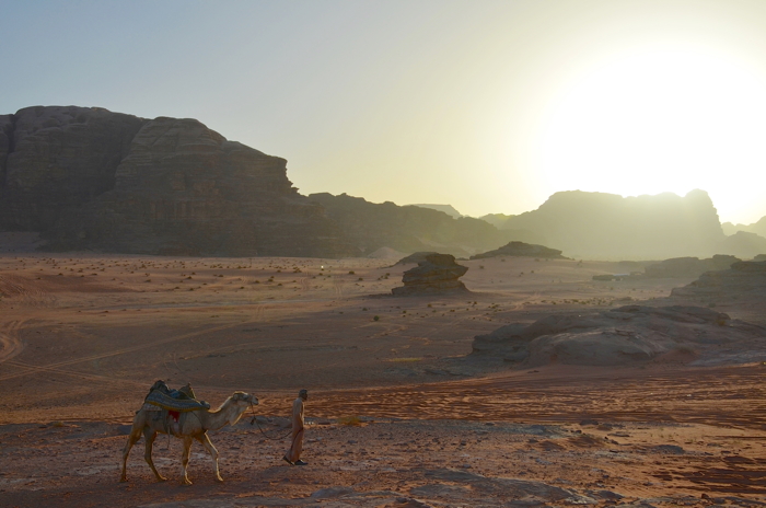 Sonnenuntergang im Wadi Rum Jordanien