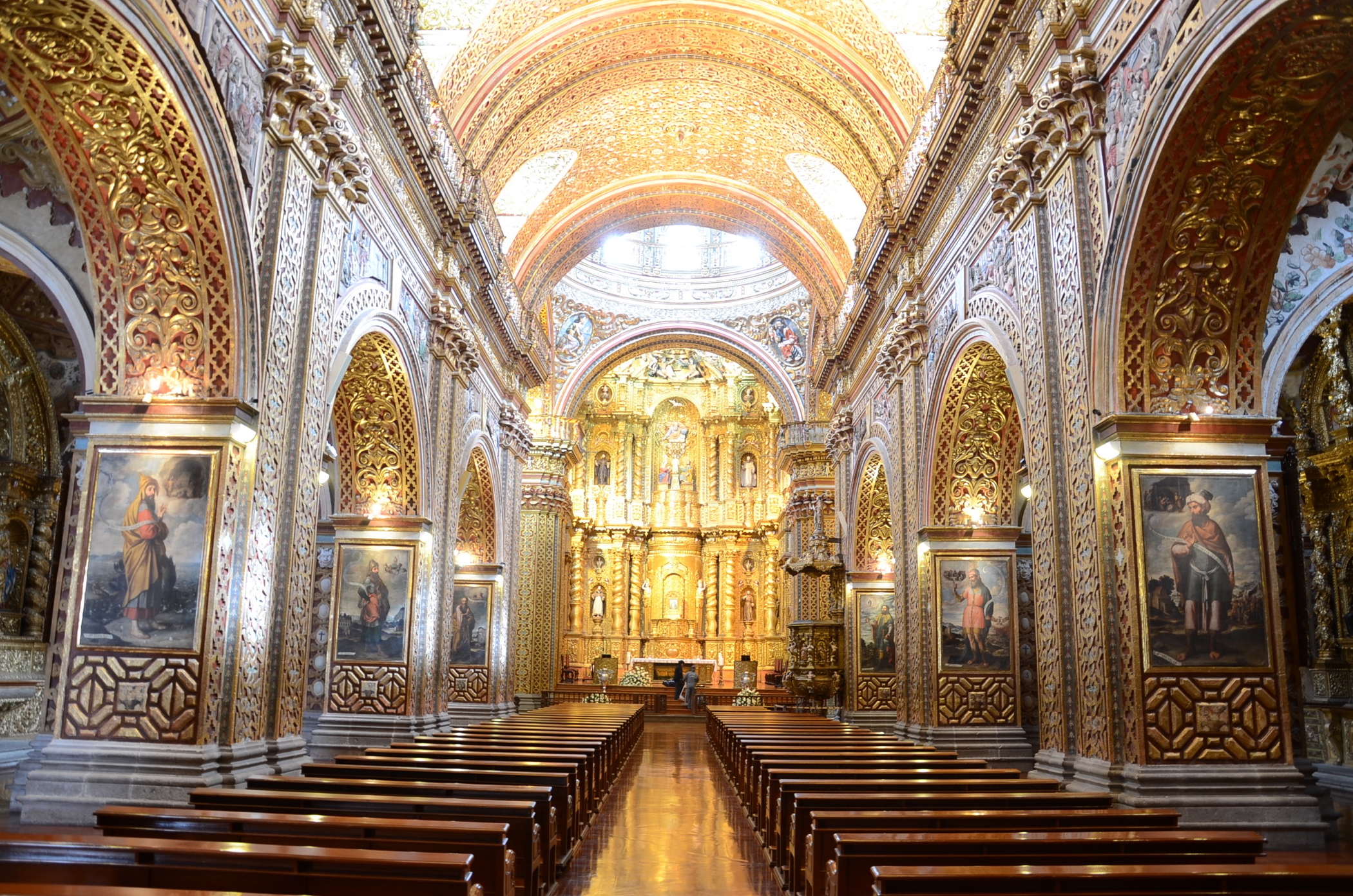 La Compañía de Jesús Church in Centro Historico Old Town Quito