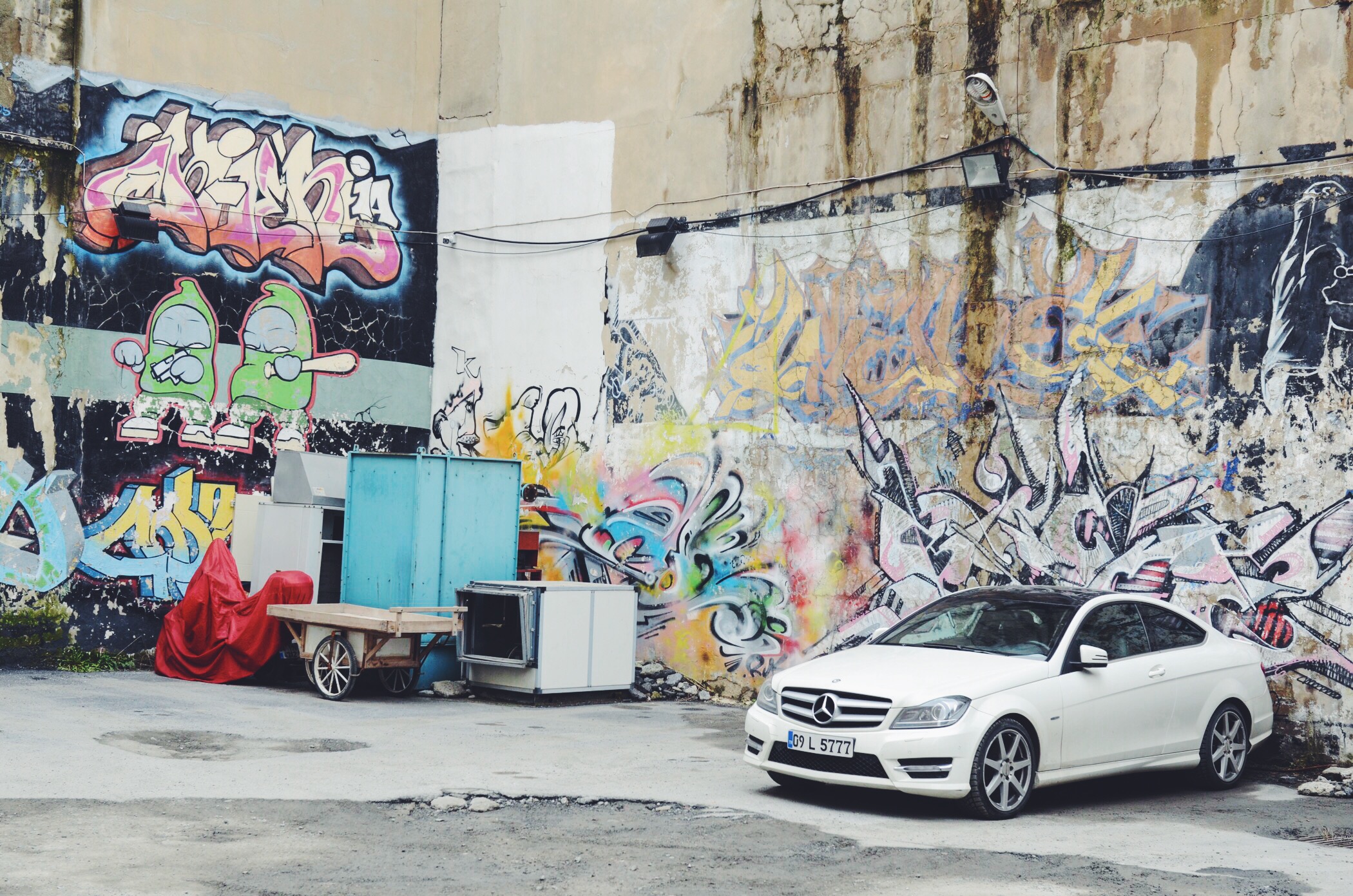 Street Art Istanbul and Mercedes